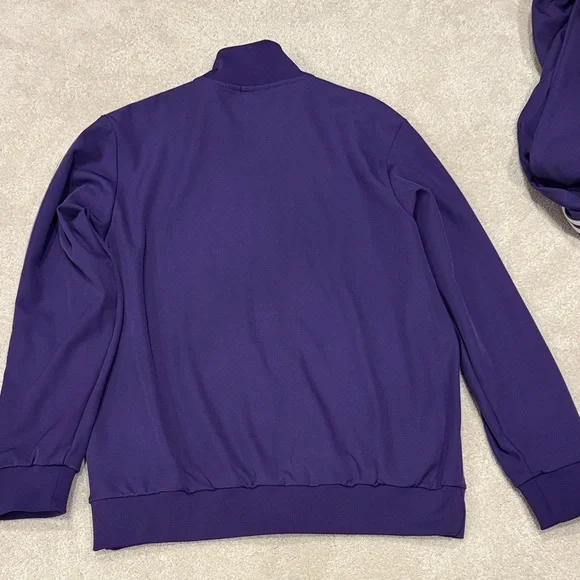 adidas Official Garment of Real Madrid Purple Track Jacket & Pants Set